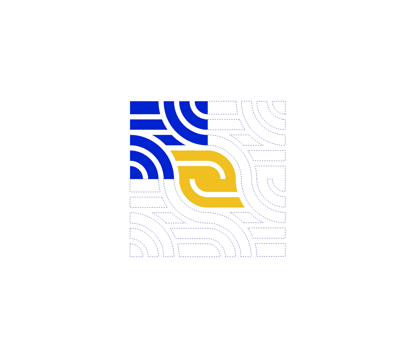 Headers animés et pictogrammes du branding Conako 2024