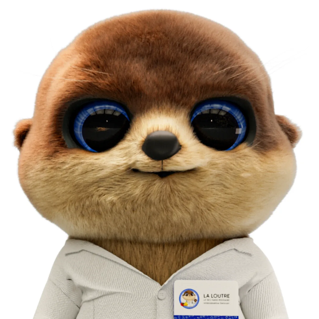 Loutre 3D avec pelage realiste SEO sans migraine