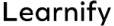 Texte stylisé affichant le mot Learnify en noir avec un design minimaliste.