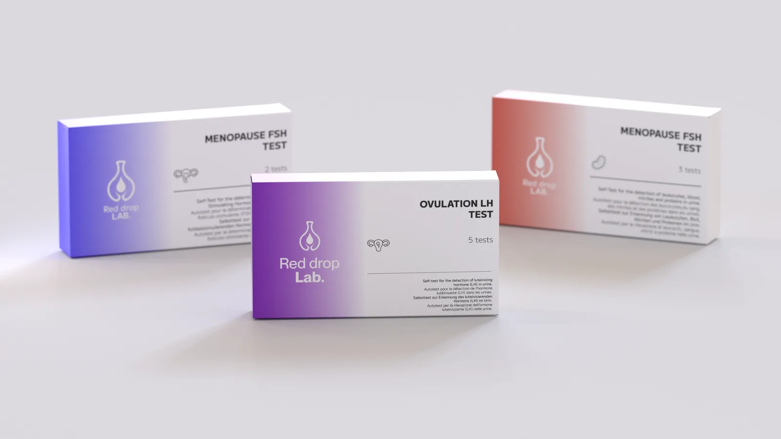 Petite boîte du kit Red Drop Lab en Viva Magenta
