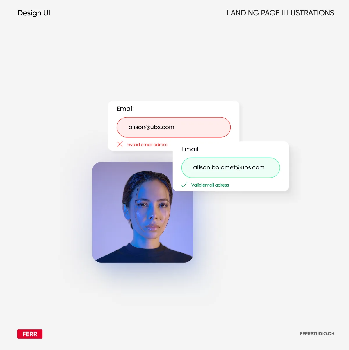 Verification d une adresse email valide et invalide, illustration pour Hublead