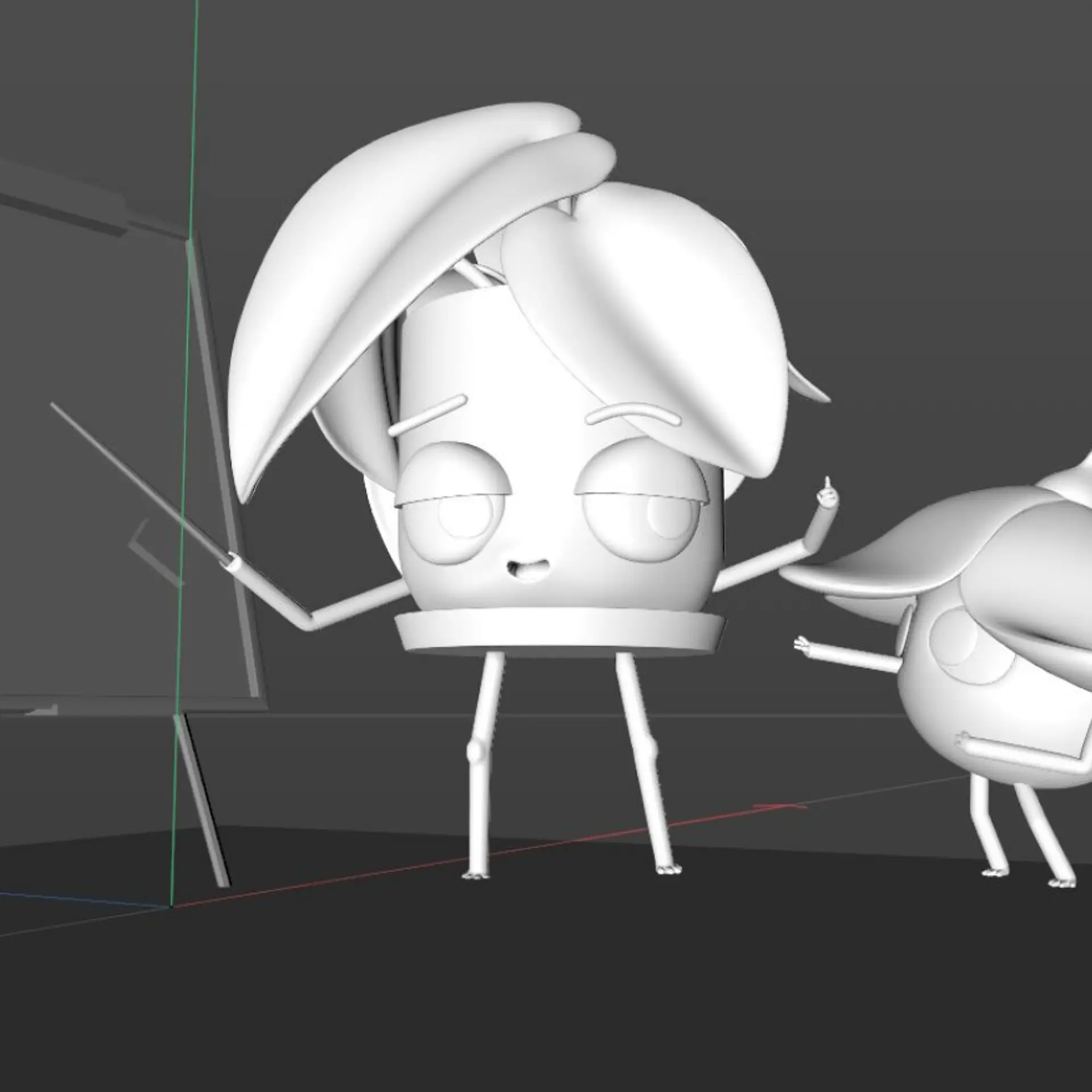 Modélisation 3D de la mascotte Seed sans texture