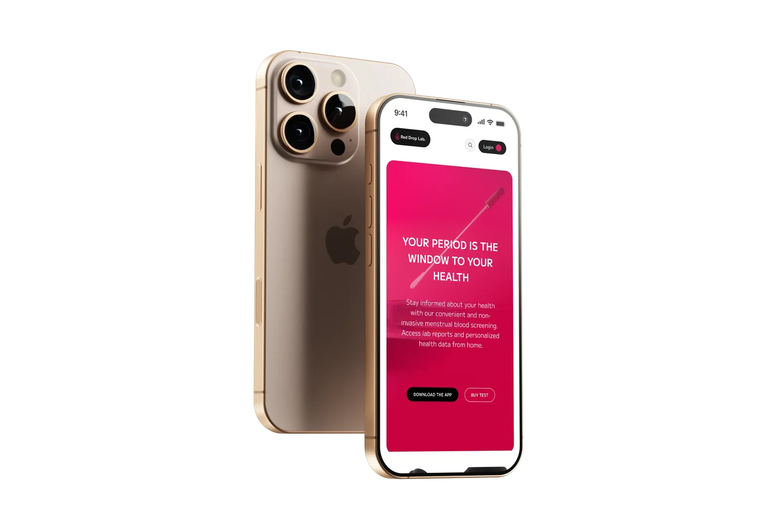 Responsive mobile Red Drop Lab par Ferr Studio