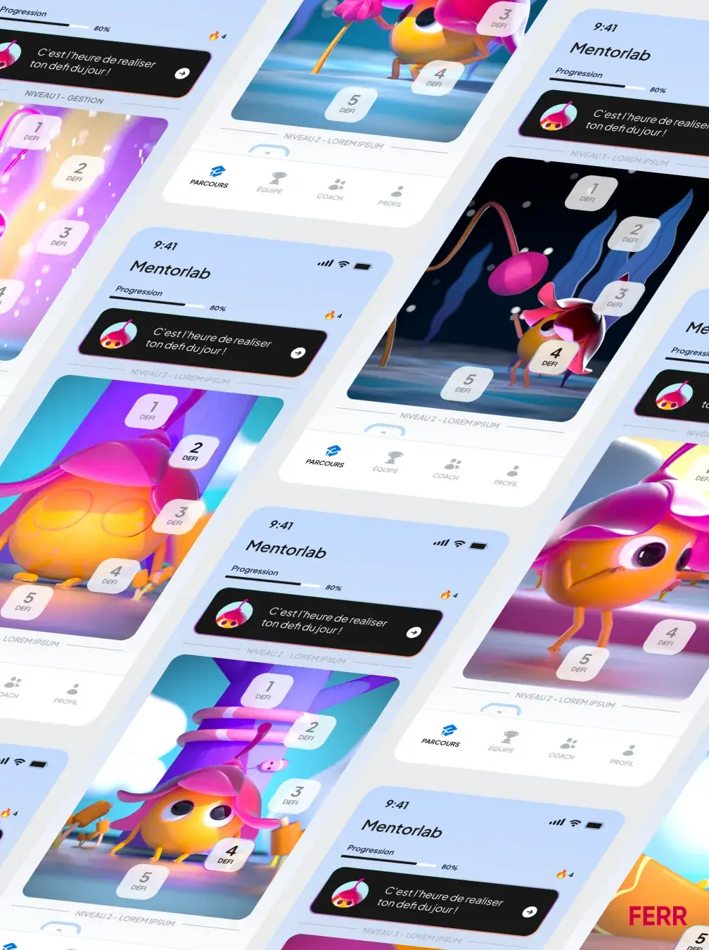 Composants interactifs modélisés en 3D pour Seed Up