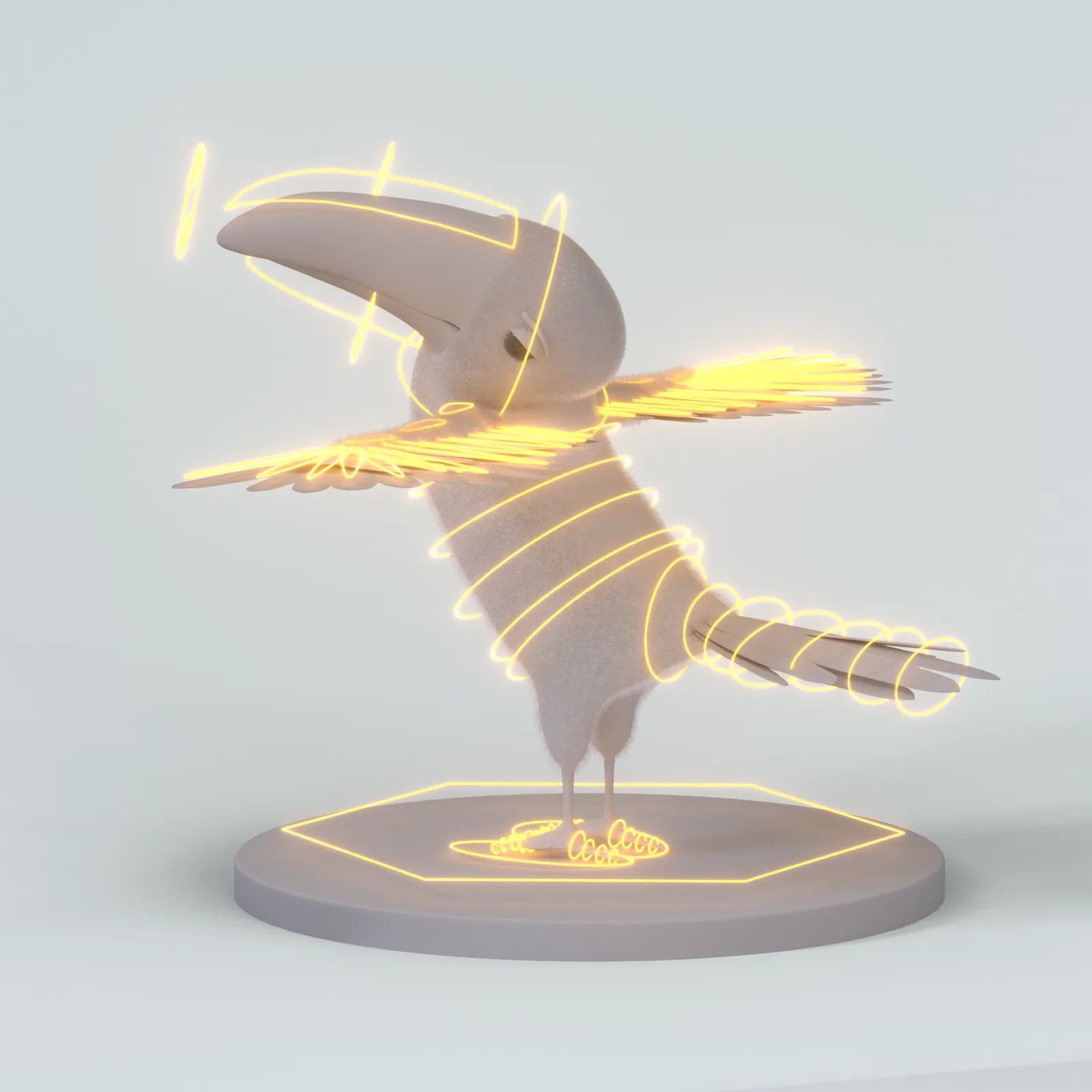 Rig et animation du toucan par Ferr Studio