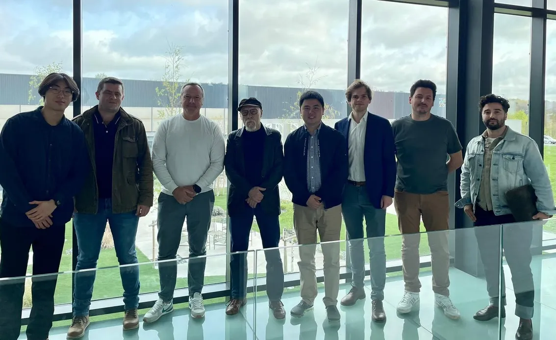 Équipe projet OMNI franco-chinoise, Patrice Moullet, Christopher Fernandes et partenaires Winland