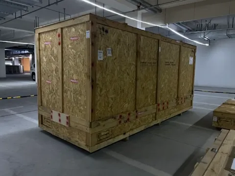 Caisse expédition Windturbine OMNI, protection infrastructure, transport