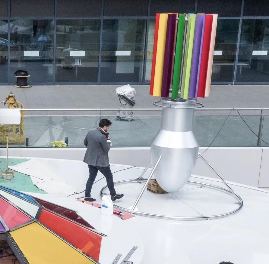 Ferr christopher fernandes à hangzhou recette Windturbine pales multicolores