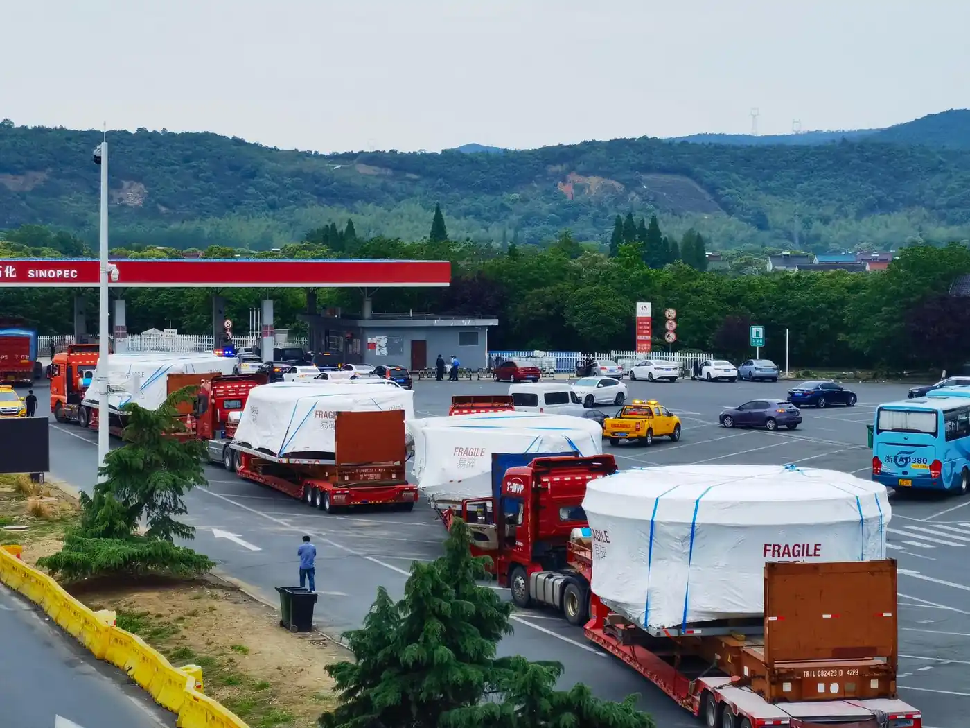Transport de l'OMNI Monumental en convoi exceptionnel — acheminement France vers Hangzhou, CEVA Logistics 2022