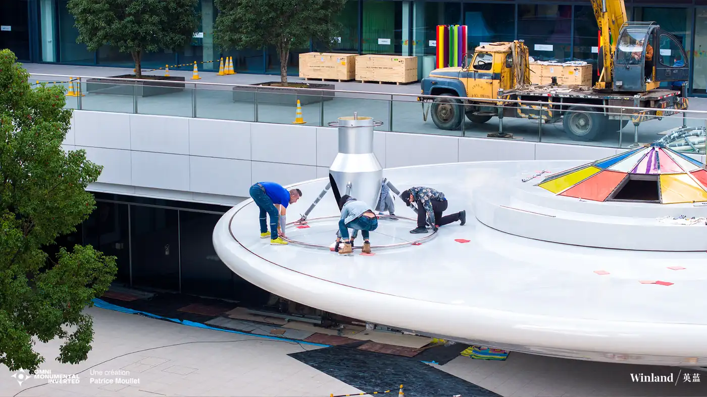 Implantation des windturbines OMNI — coordination Yachtconcept et Ferr Studio, Hangzhou