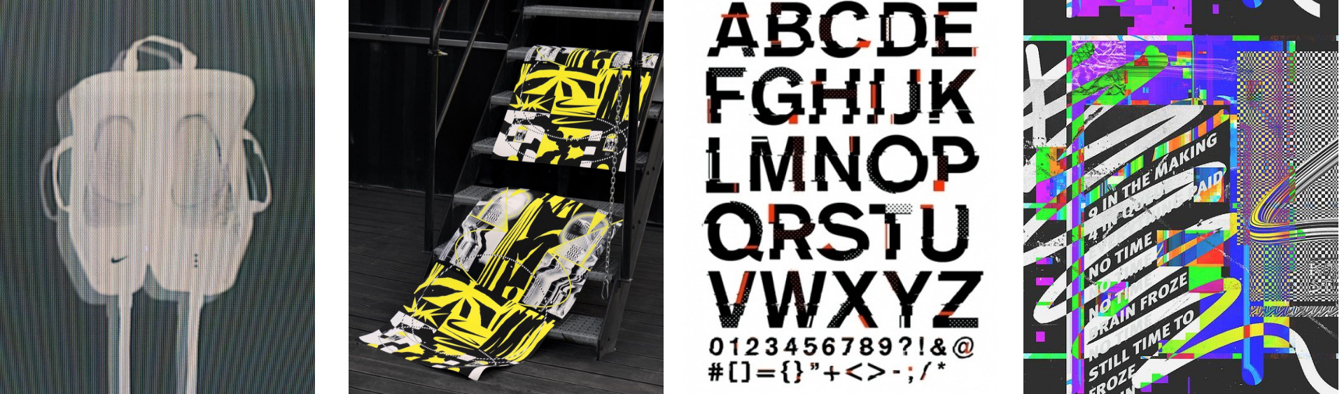 Style graphique glitch design