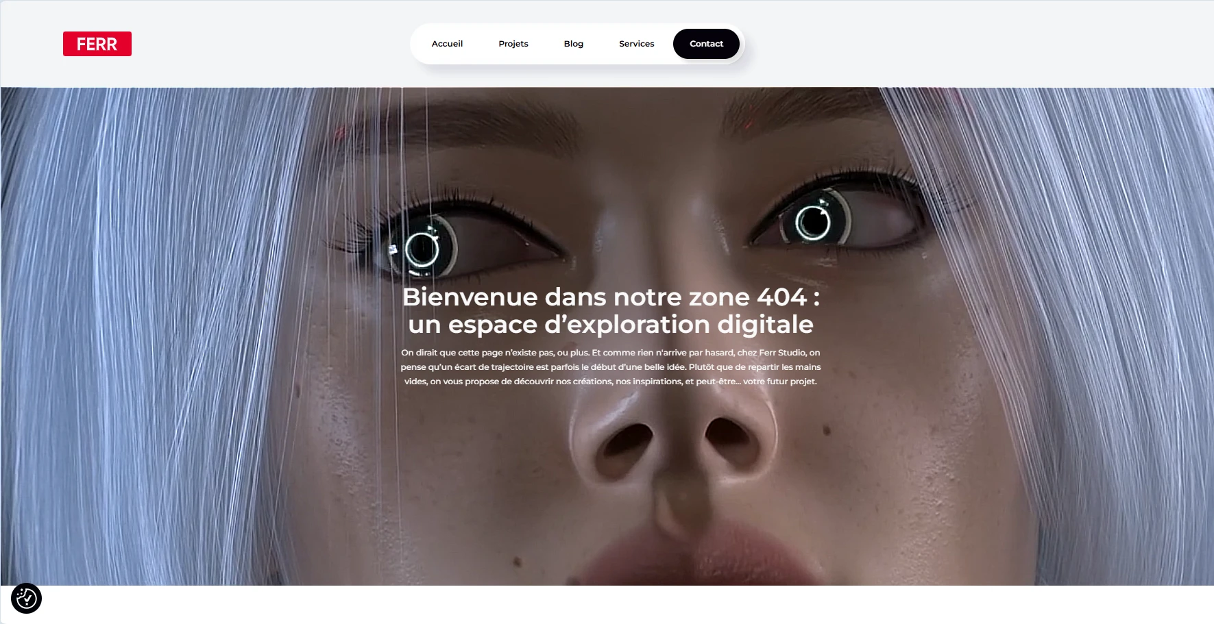 Page d'erreur 404 transformée en landing page