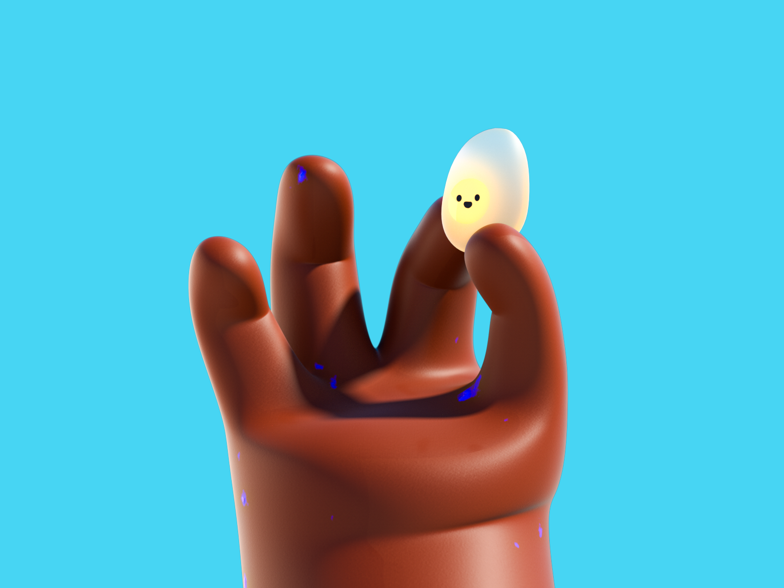 Mascotte de marque 3D pour le branding
