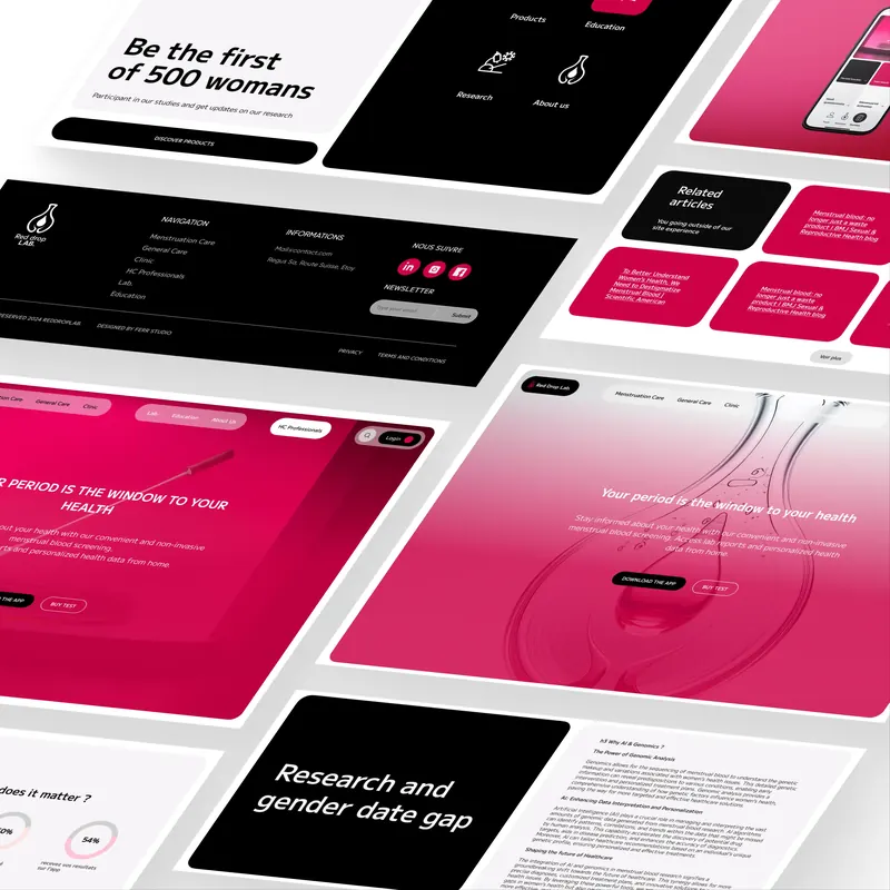 Site e-commerce Red Drop Lab